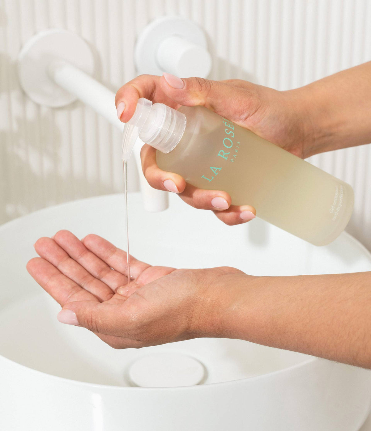 Flacon gel nettoyant en verre