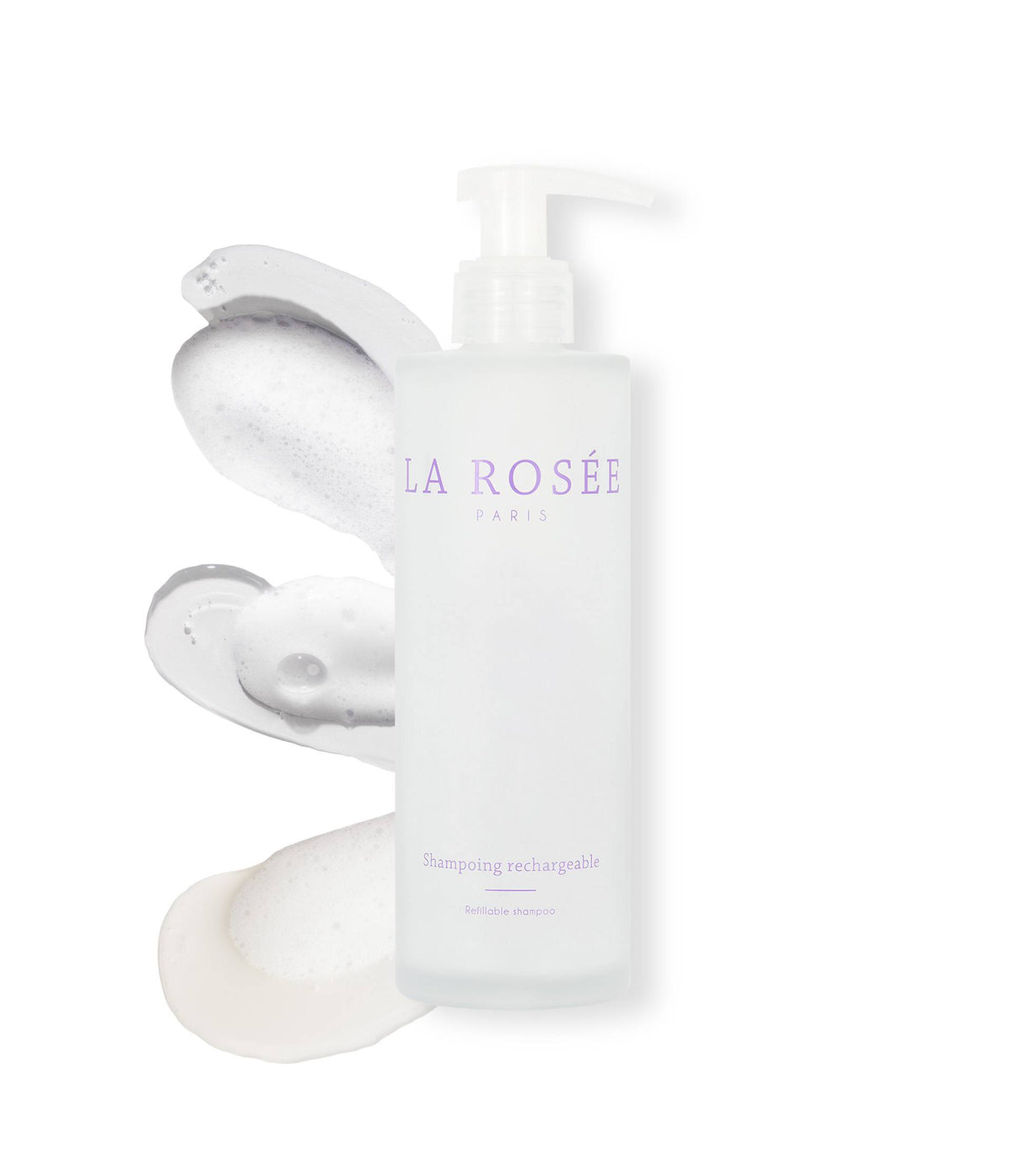 Flacon de shampoing en verre