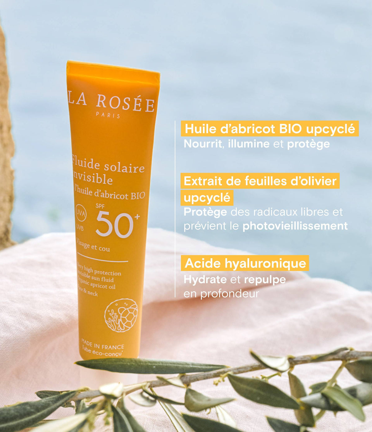 Fluide solaire invisible SPF 50+