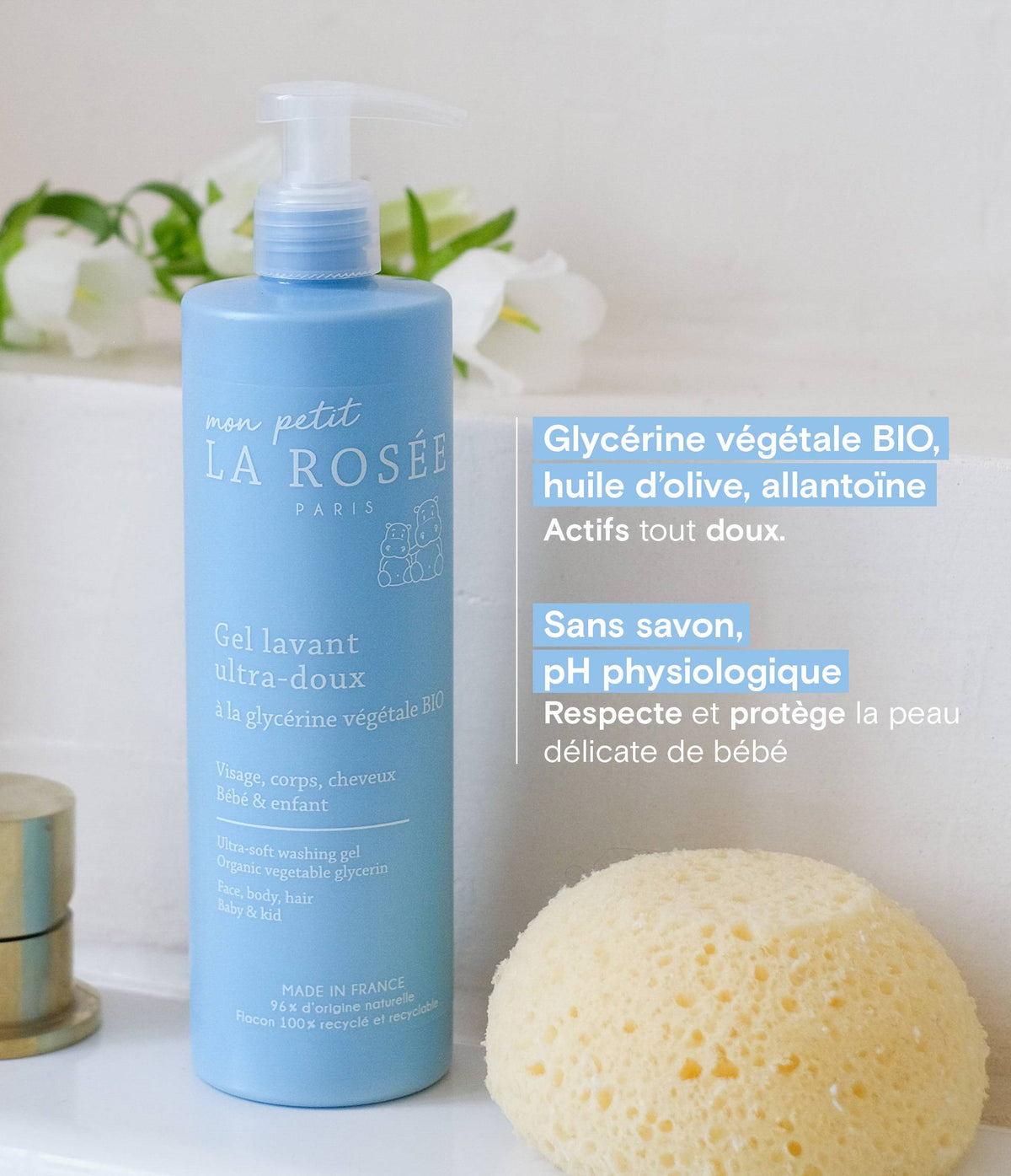 Gel lavant ultra-doux rechargeable