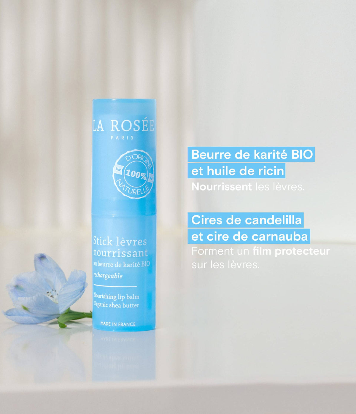 Stick lèvres nourrissant rechargeable