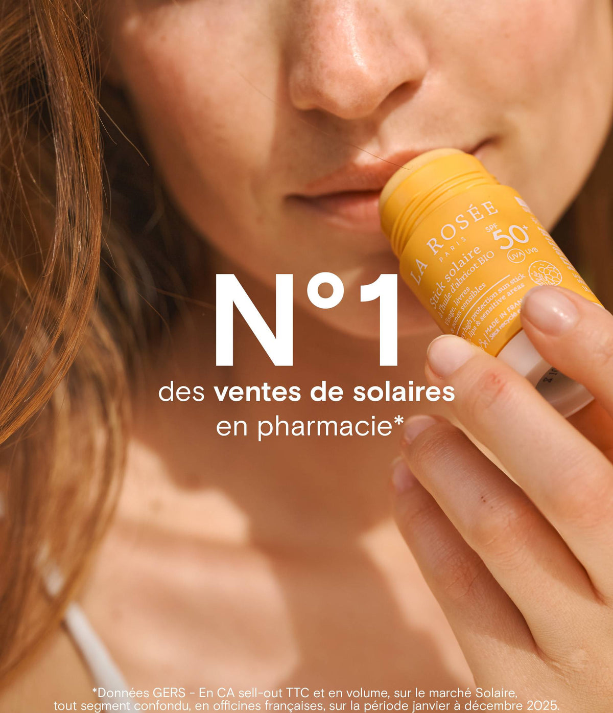 Stick solaire SPF 50+ visage et zones sensibles