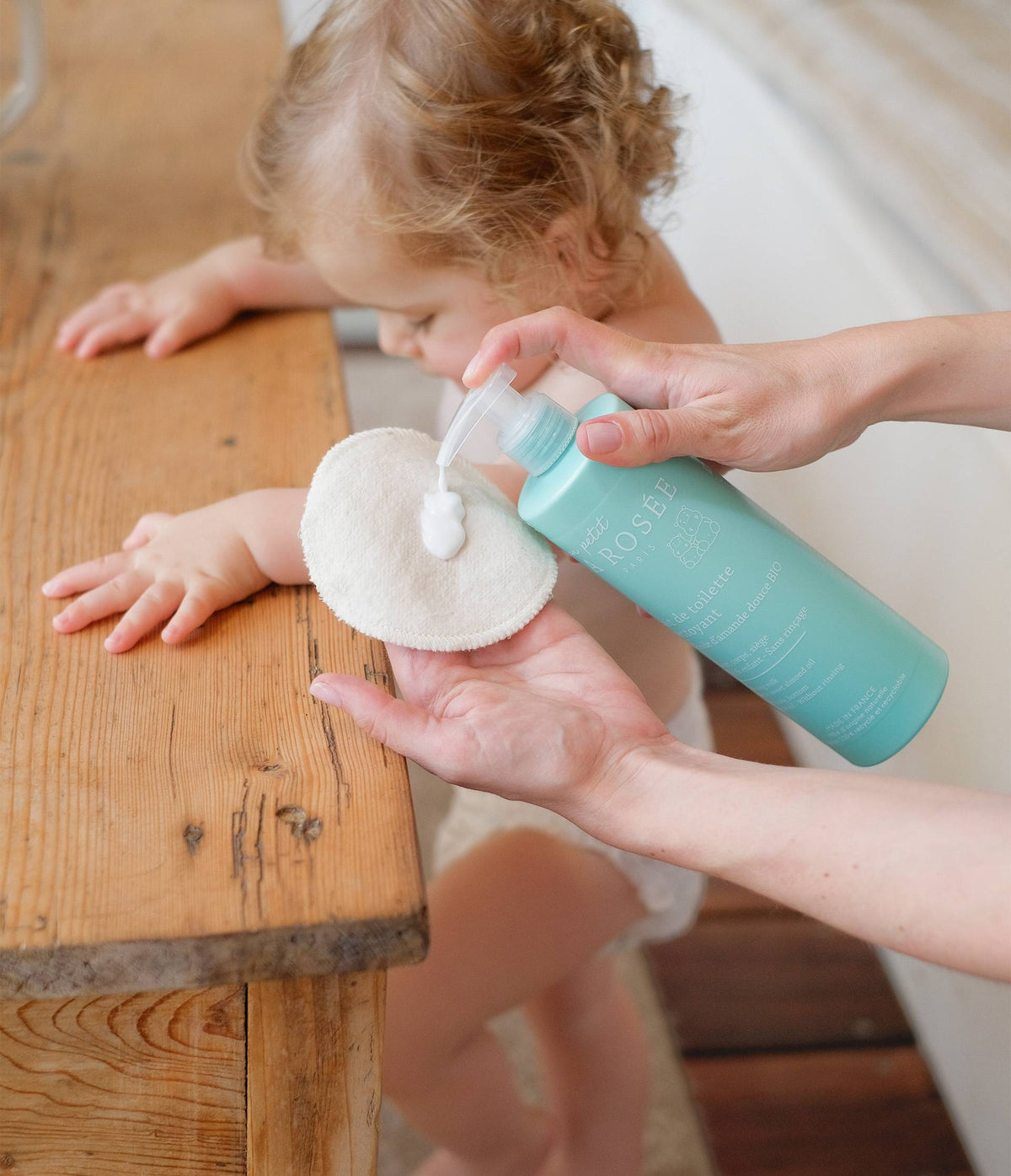 Lait de toilette nettoyant bébé